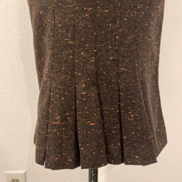 NWT Friponne Paris Gorgeous Brown tweed skirt - Picture 5 of 7